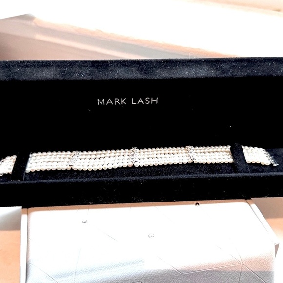 ๐ Elegant Exquisite Vintage Mark Lash Pearl, Diamond, 18K White Gold Bracelet - Picture 4 of 16
